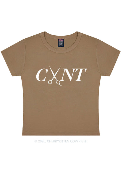 Pink Scissors Cxxt Pride Y2K Baby Tee Cherrykitten