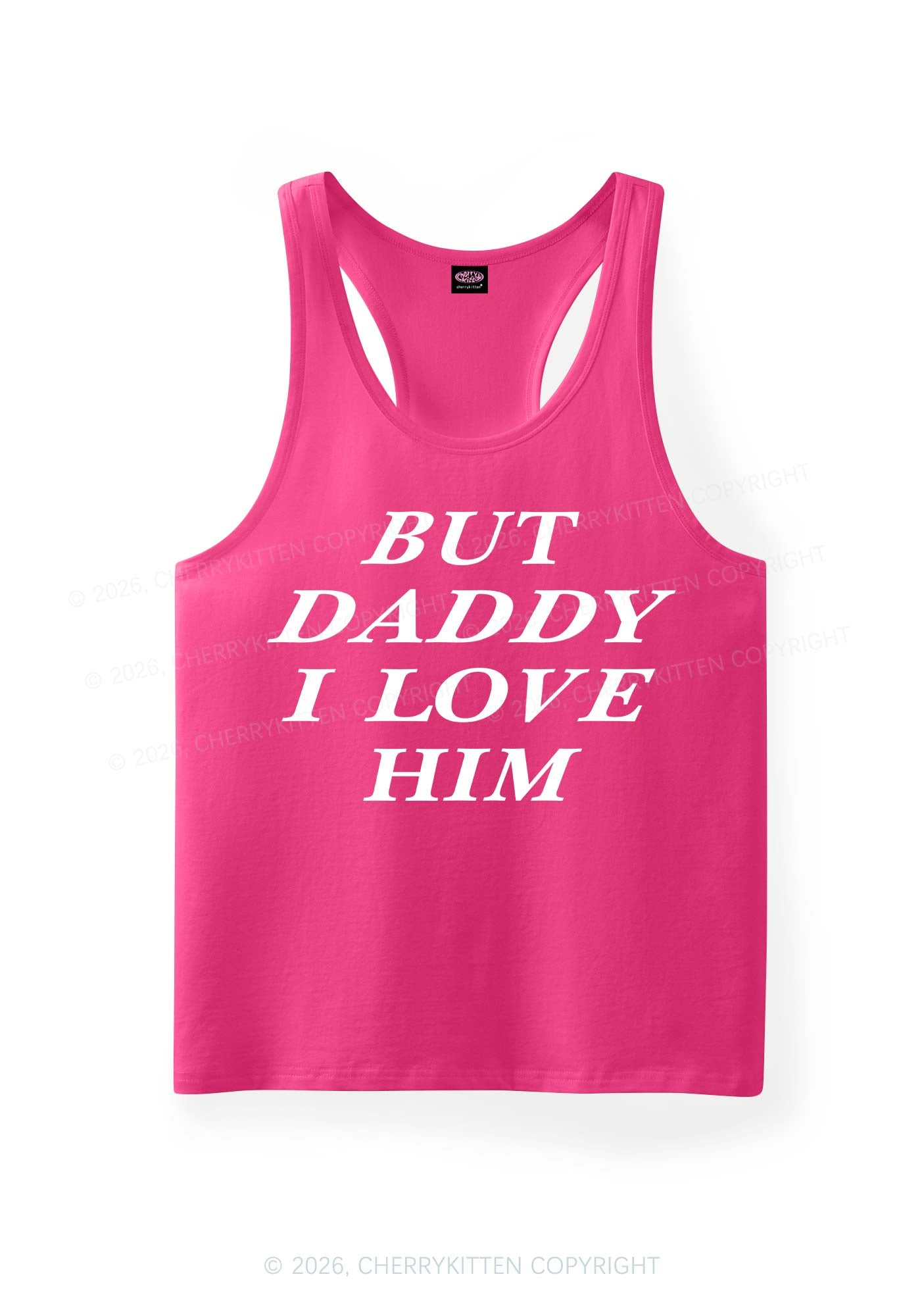 But Daddy I Love Him Pride Y2K Men Racerback Tank Top Cherrykitten
