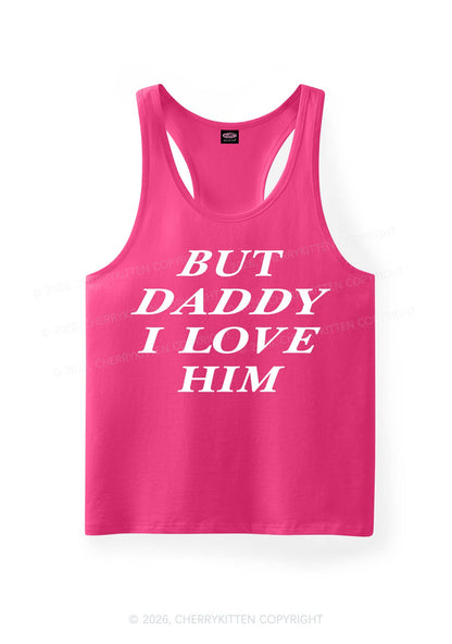 But Daddy I Love Him Pride Y2K Men Racerback Tank Top Cherrykitten