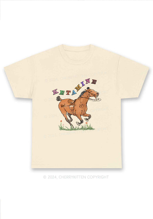 Orange Pony Y2K Chunky Shirt Cherrykitten