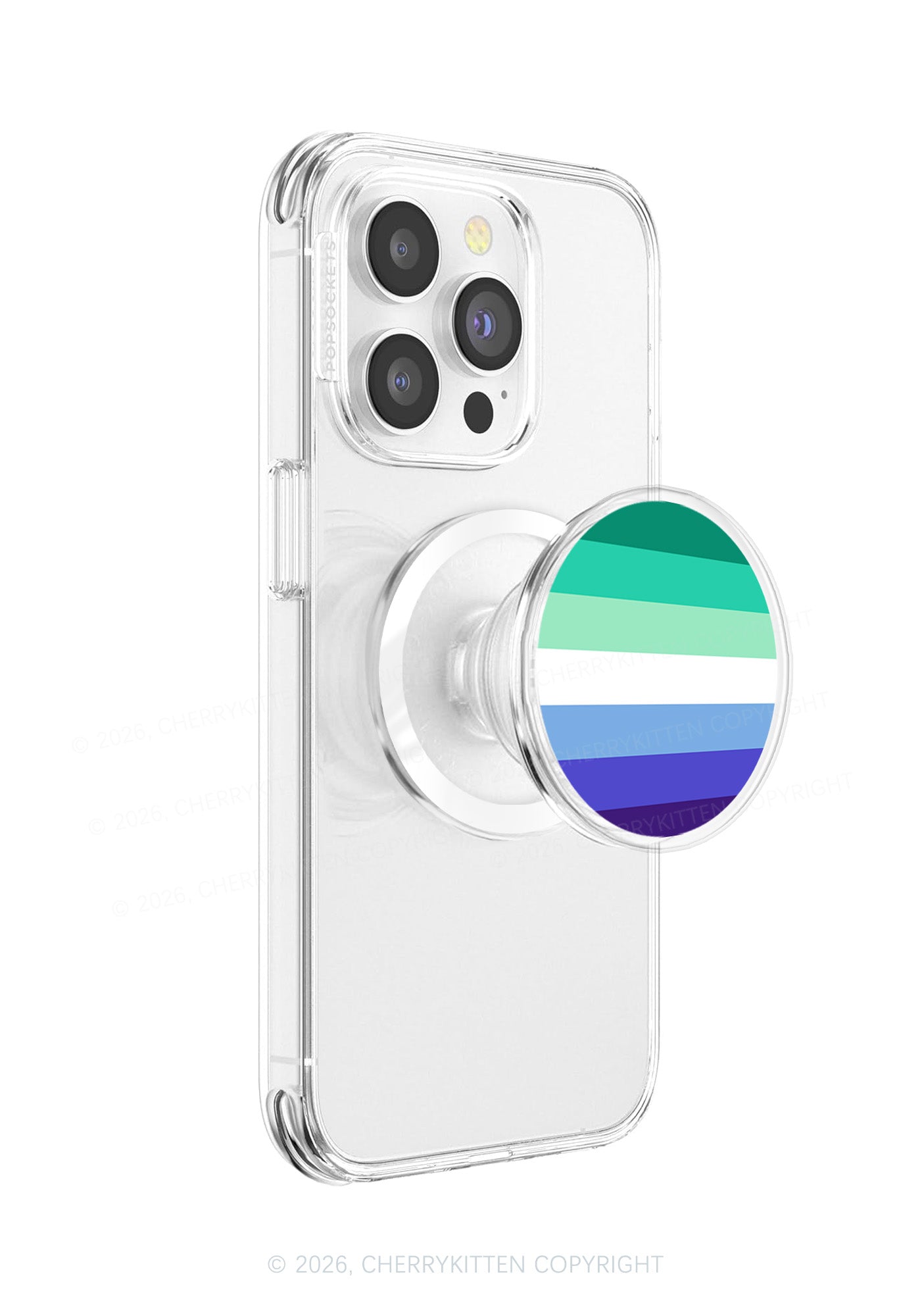 Gay Stripes Pride Y2K Magnetic Phone Grip Holder Cherrykitten