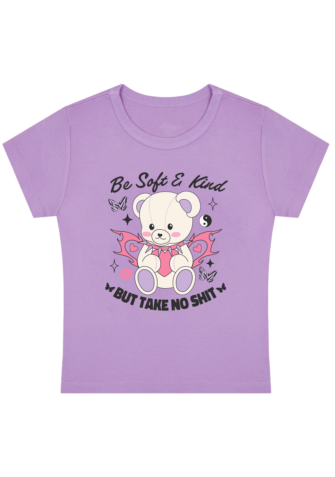 Be Soft And Kind Y2K Baby Tee