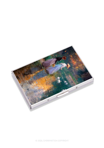 Sunset Pond Swans Pride Y2K Mirror Cigarette Case Cherrykitten