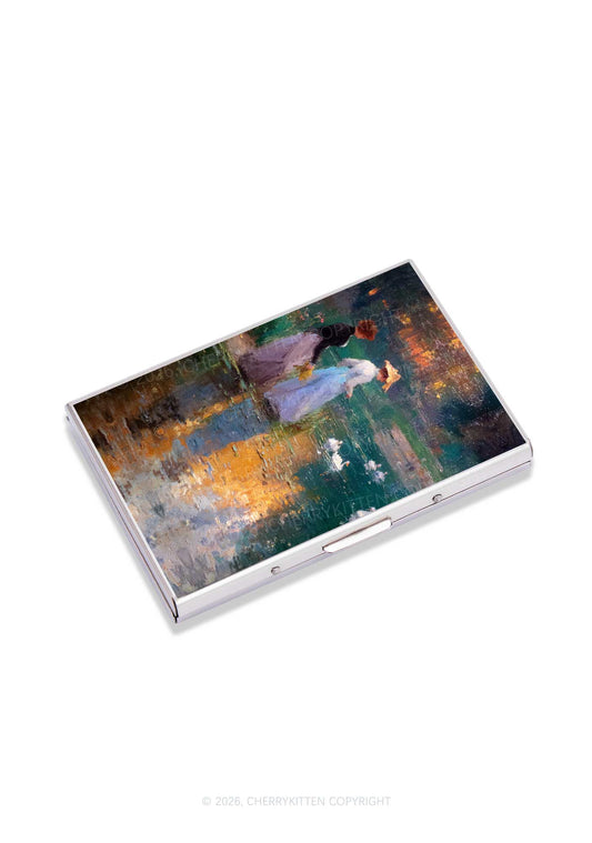 Sunset Pond Swans Pride Y2K Mirror Cigarette Case Cherrykitten