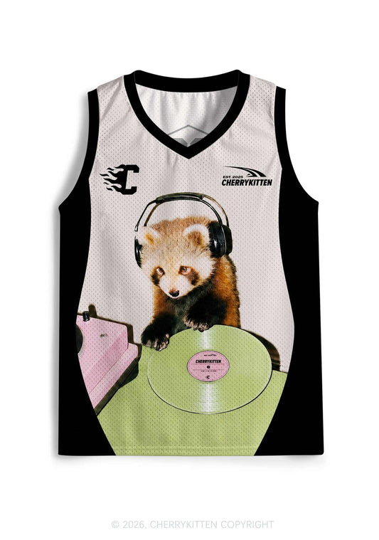 Custom Red Panda DJ Y2K Sport Jersey Tank Cherrykitten