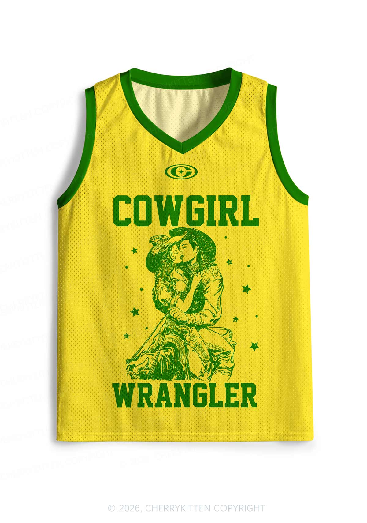 Yellow Cowgirl Wrangler Pride Y2K Sport Jersey Tank Cherrykitten