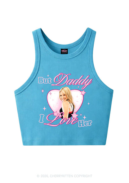 But Daddy I Love Her HD Y2K Crop Tank Top Cherrykitten