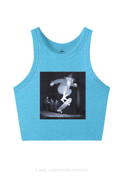 Skating Wizard Y2K Crop Tank Top Cherrykitten