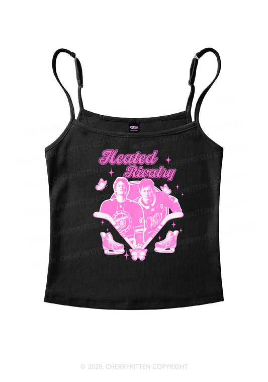 Retro Hockey Elements Y2K Spaghetti Strap Cami Cherrykitten