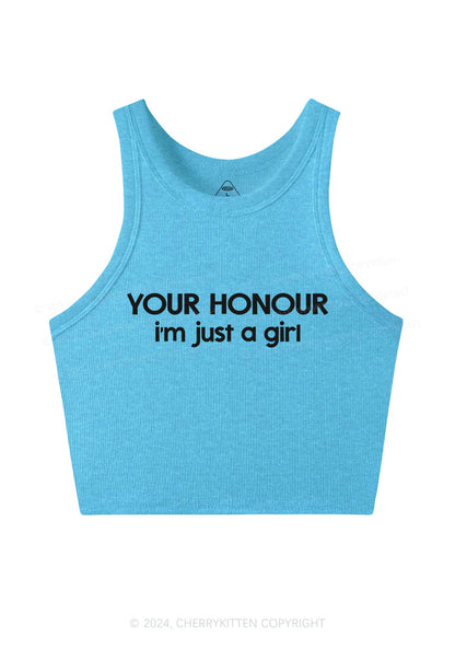Your Honour Y2K Crop Tank Top Cherrykitten