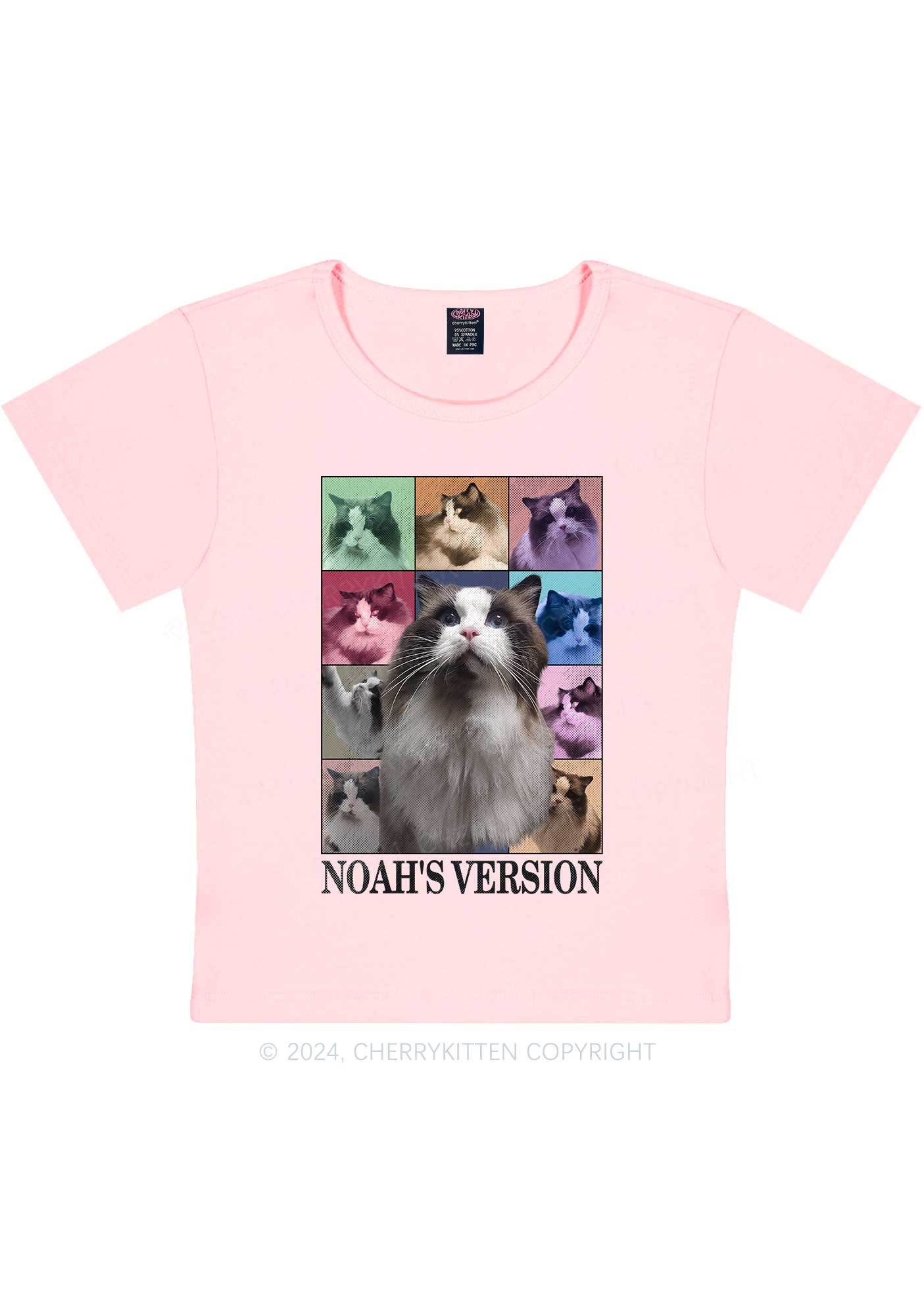 Custom Pets Version Y2K Baby Tee Cherrykitten
