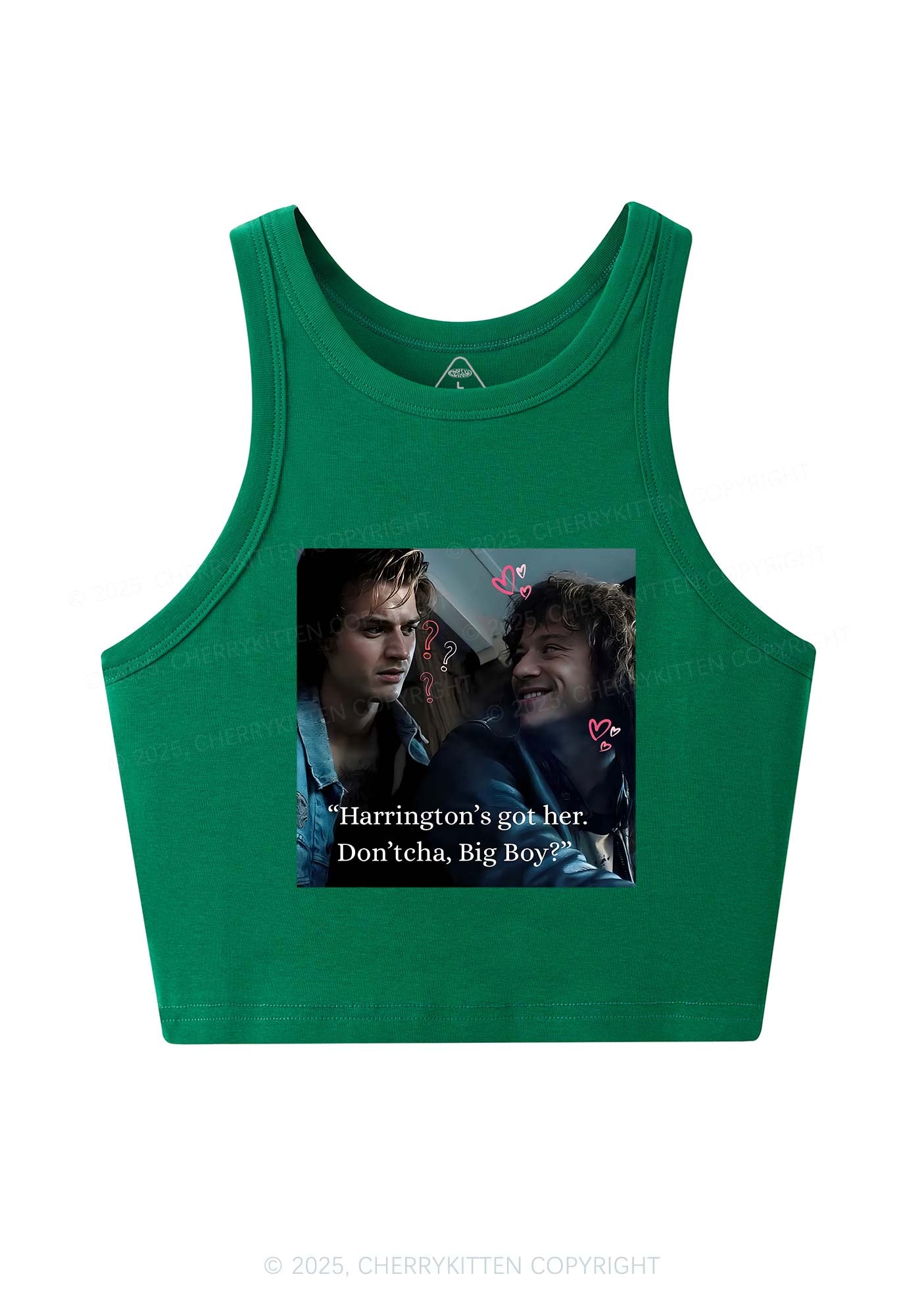 Big Boy Got Her Y2K Crop Tank Top Cherrykitten