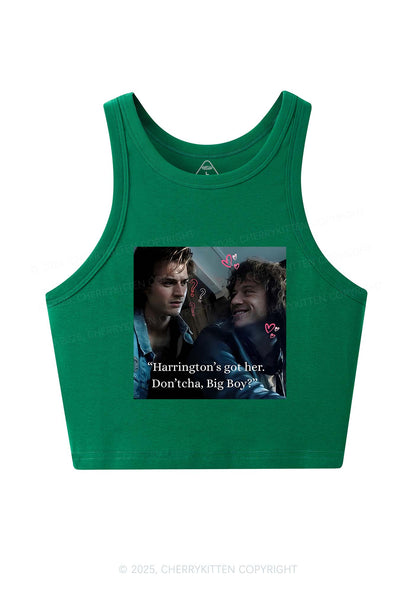 Big Boy Got Her Y2K Crop Tank Top Cherrykitten