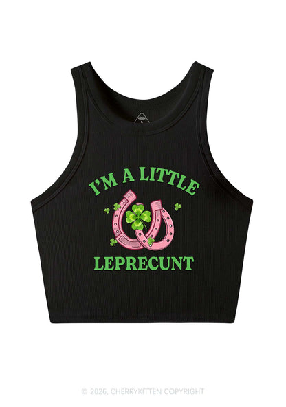 Im A Little Leprecxxt St Patricks Y2K Crop Tank Top Cherrykitten