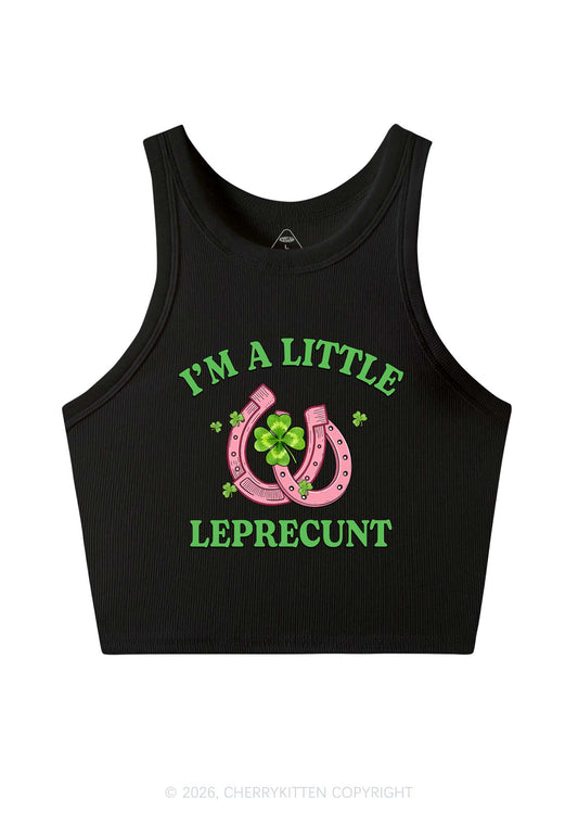 Im A Little Leprecxxt St Patricks Y2K Crop Tank Top Cherrykitten