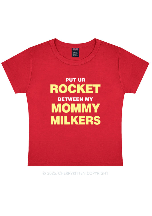 Rocket Mommy Milkers Y2K Baby Tee Cherrykitten