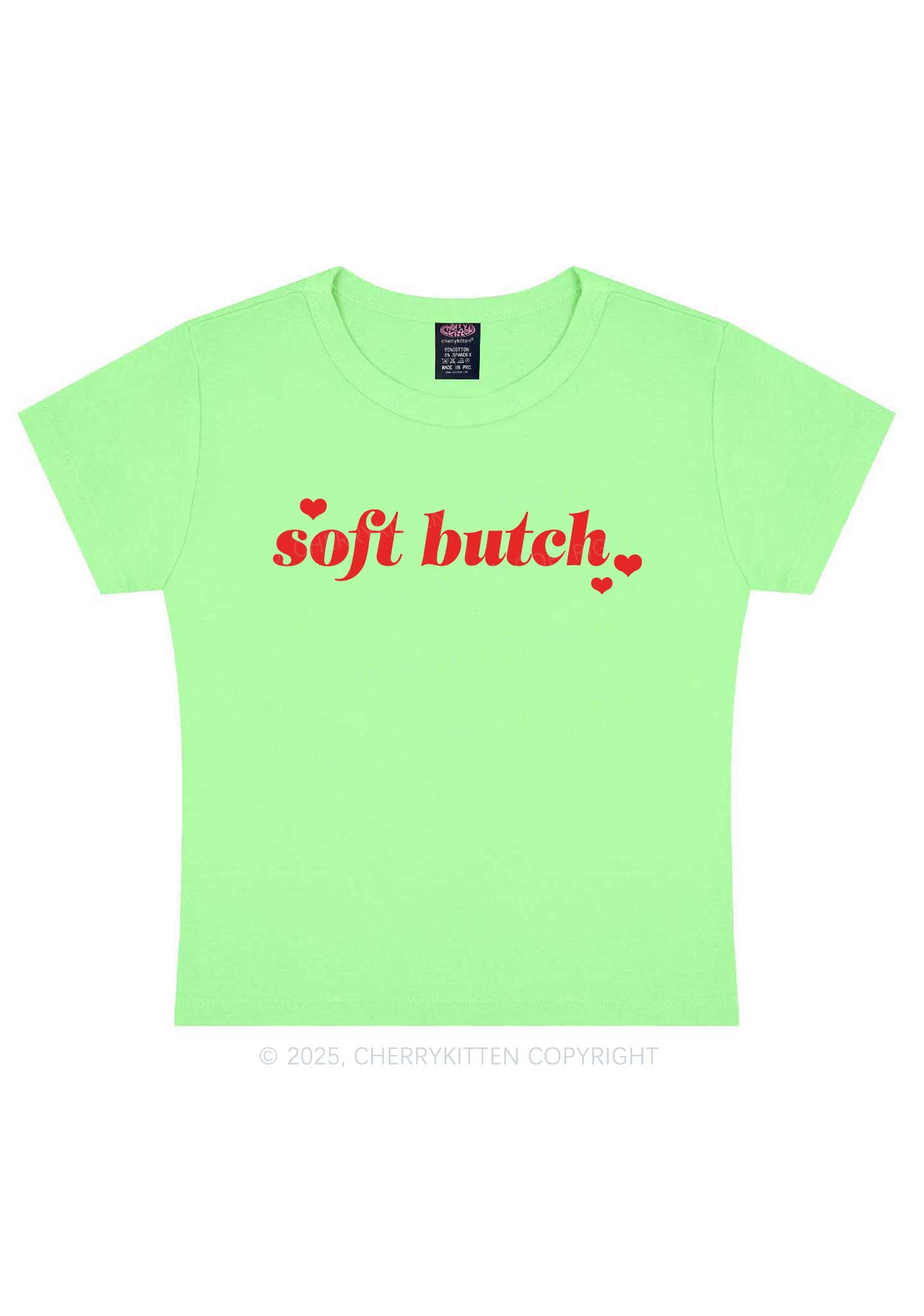 Soft Butch Y2K Baby Tee Cherrykitten
