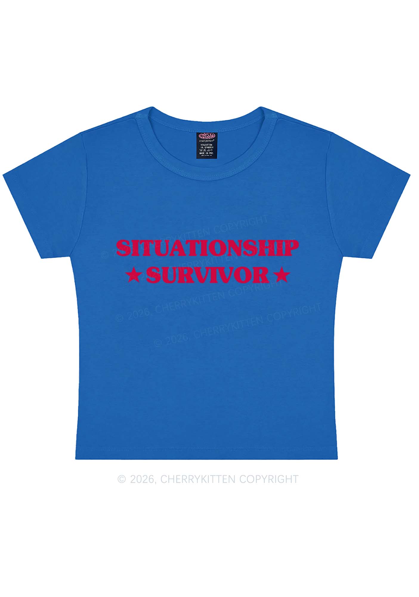 Situationship Survivor Y2K Baby Tee Cherrykitten