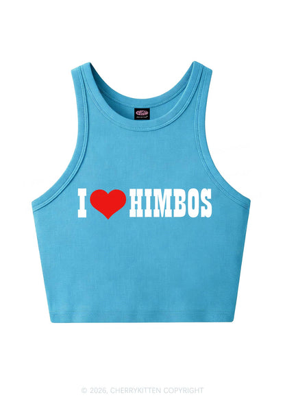 I Love Himbos Y2K Crop Tank Top Cherrykitten