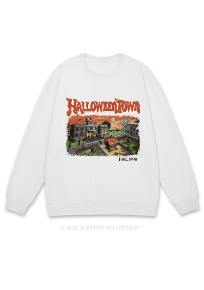 Halloween Town EST 1998 Y2K Sweatshirt Cherrykitten