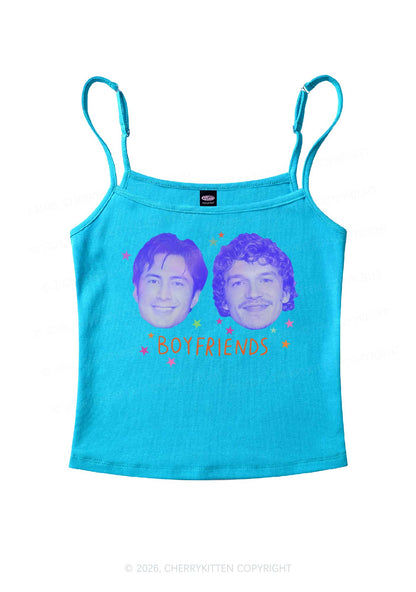 Neon Boyfriends Photo HR Y2K Spaghetti Strap Cami Cherrykitten