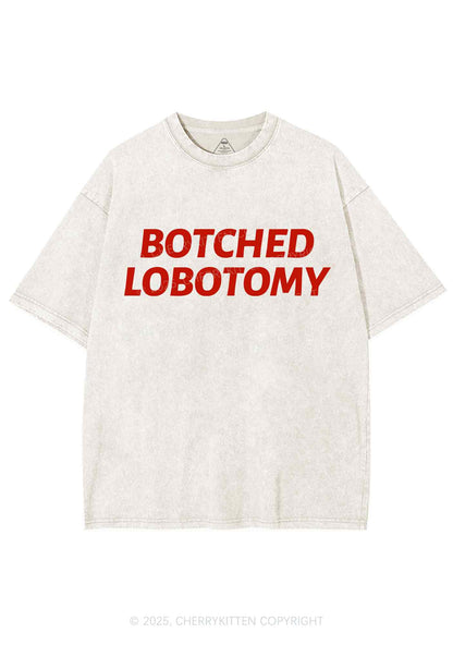 Botched Lobotomy Y2K Shirts Washed Tee Cherrykitten