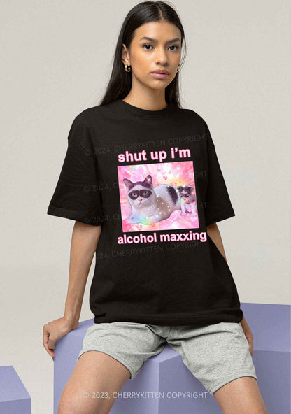 I'm Alcohol Maxxing Y2K Chunky Shirt Cherrykitten