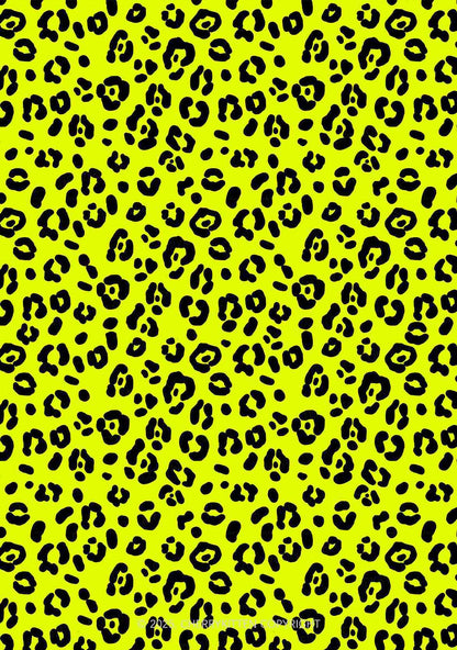 Neon Leopard Y2K Print Long Sleeve Pajama Set Cherrykitten