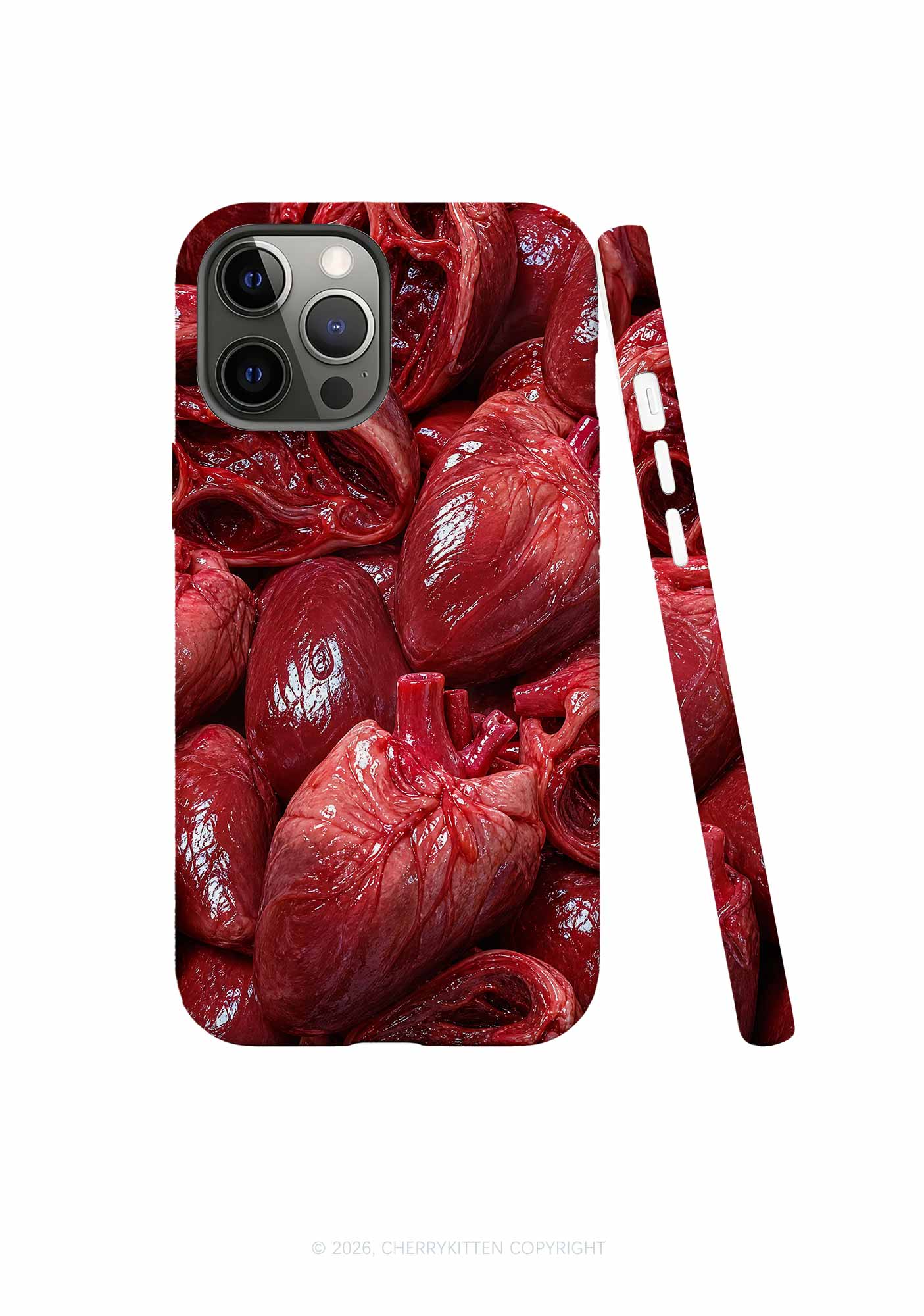 Halloween Red Blood Hearts Y2K Phone Case Cherrykitten