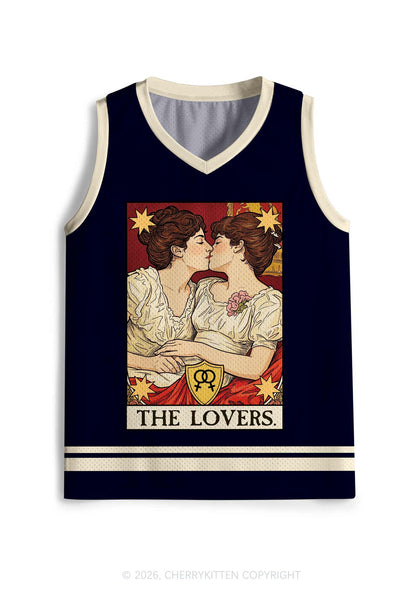 Redhead Women Kissing Pride Y2K Sport Jersey Tank Cherrykitten