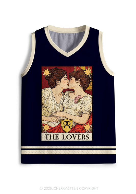Redhead Women Kissing Pride Y2K Sport Jersey Tank Cherrykitten