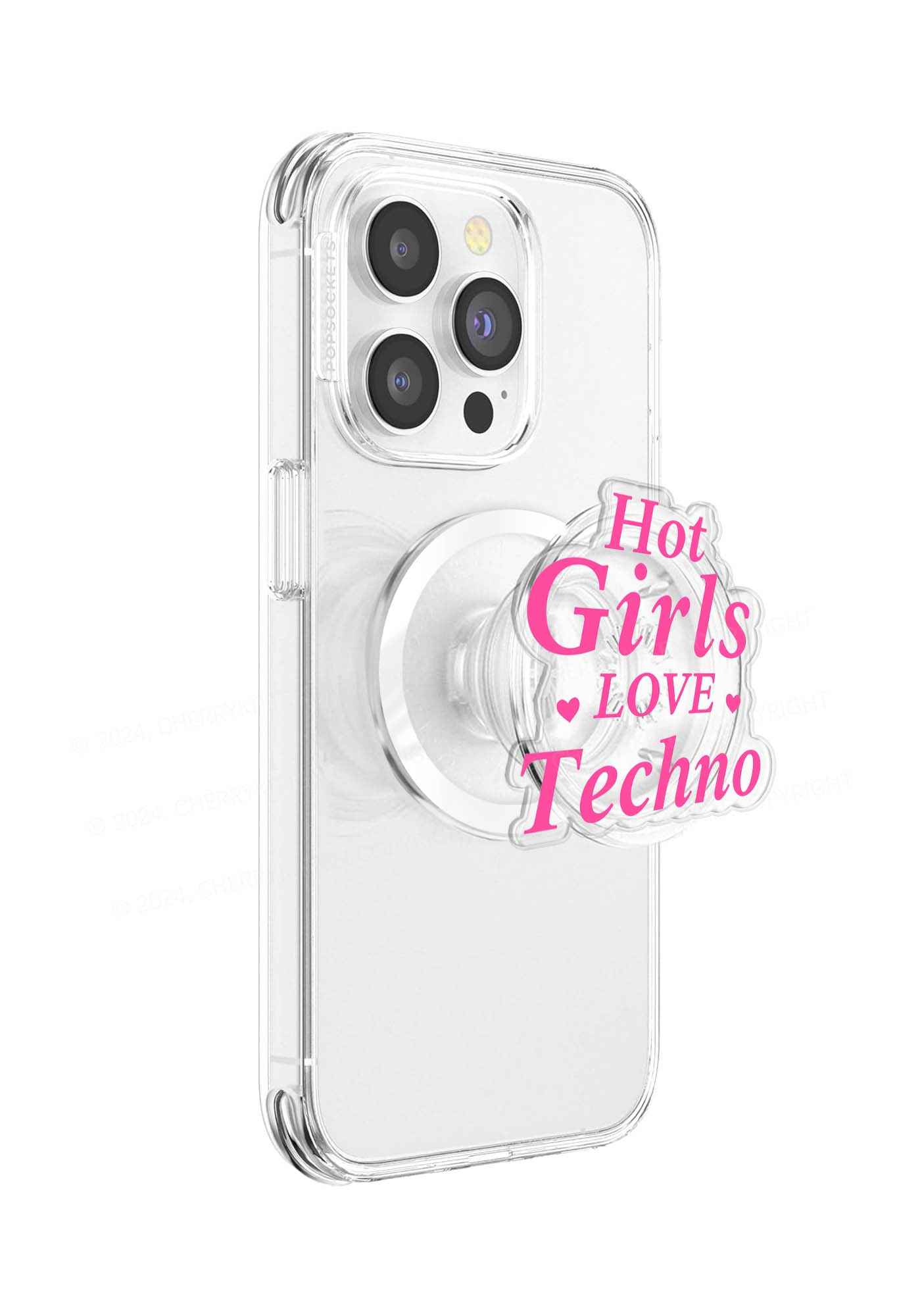Hot Girls Love Techno Y2K Magnetic Phone Grip Holder Cherrykitten