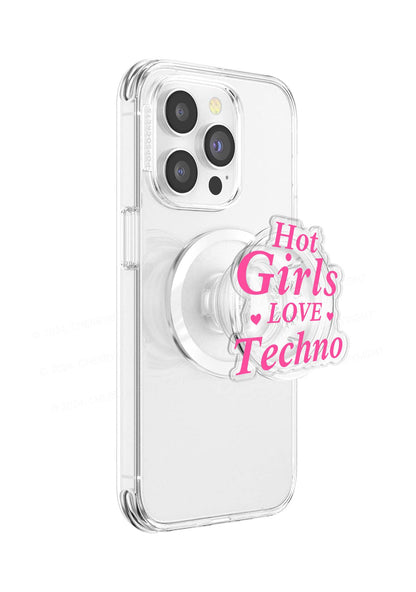 Hot Girls Love Techno Y2K Magnetic Phone Grip Holder Cherrykitten