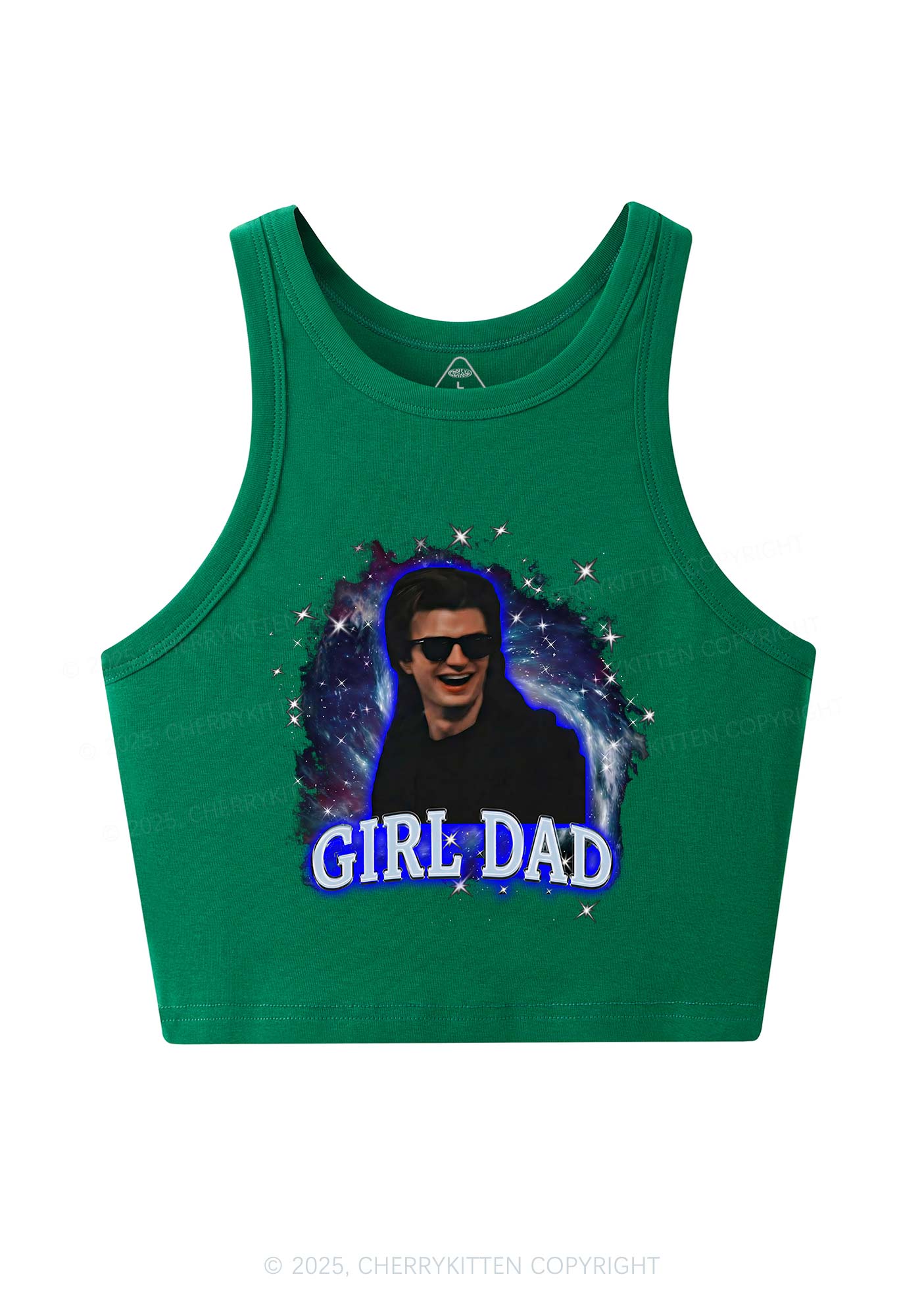 Girl Dad Starry Sky Y2K Crop Tank Top Cherrykitten