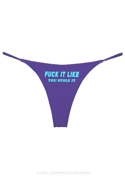 Fxxk It Like Stole Y2K Bikini String Thong Cherrykitten