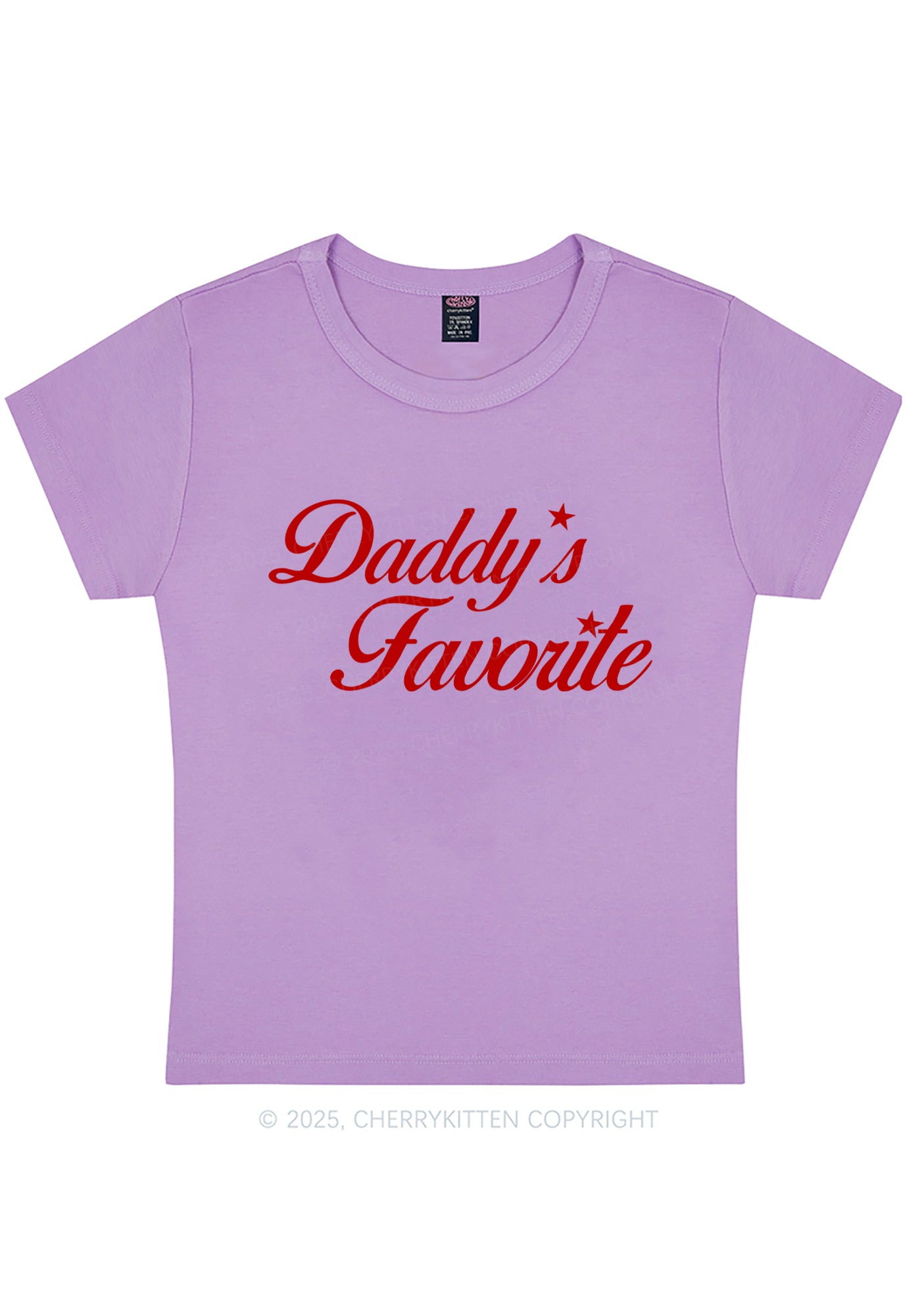 Daddys Favorite Y2K Baby Tee Cherrykitten