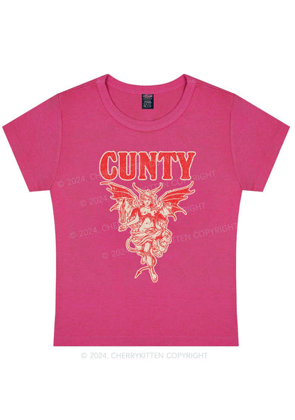 Cunty Satan Y2K Baby Tee Cherrykitten