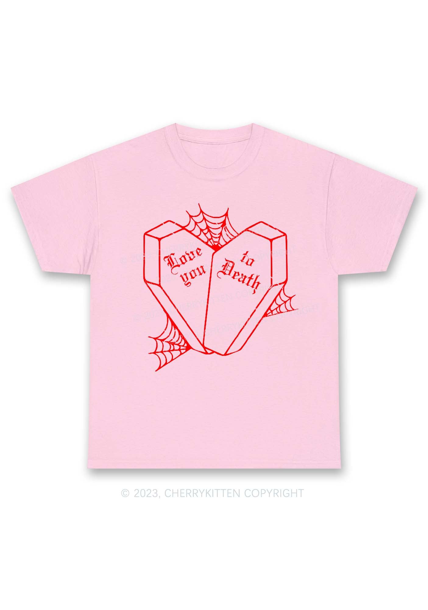 Love You To Death Halloween Chunky Shirt Cherrykitten