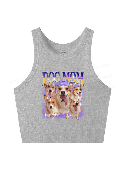 Custom Photo Dog Mom Y2K Crop Tank Top Cherrykitten