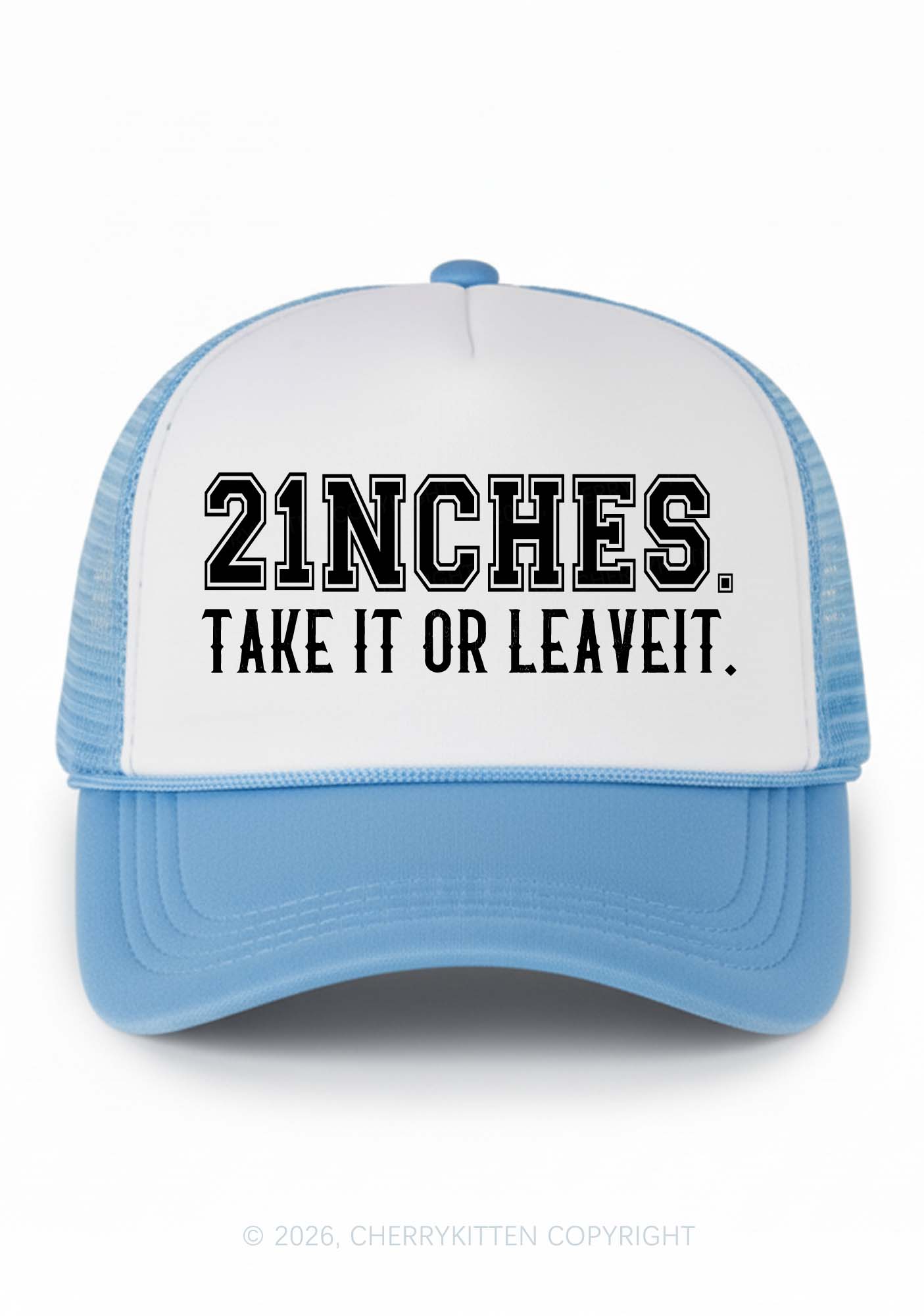 Take It Or Leave It Y2K Colorblock Trucker Hat Cherrykitten