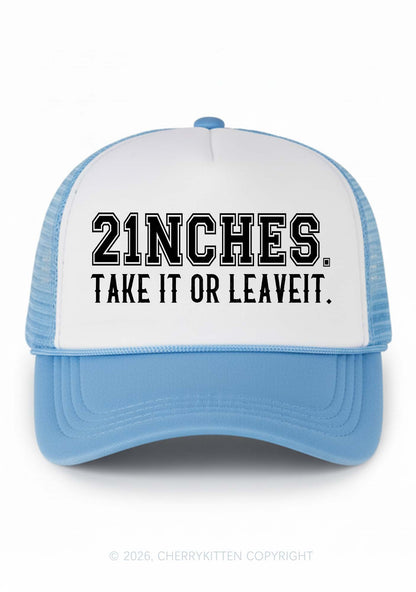 Take It Or Leave It Y2K Colorblock Trucker Hat Cherrykitten