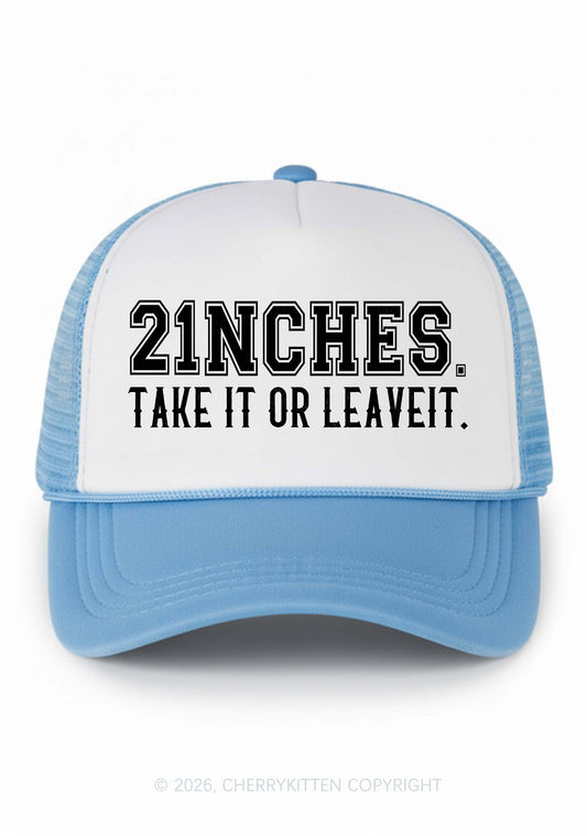Take It Or Leave It Y2K Colorblock Trucker Hat Cherrykitten