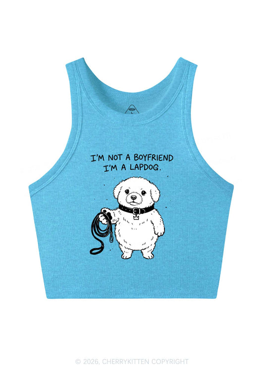 Im A Lapdog Y2K Crop Tank Top Cherrykitten
