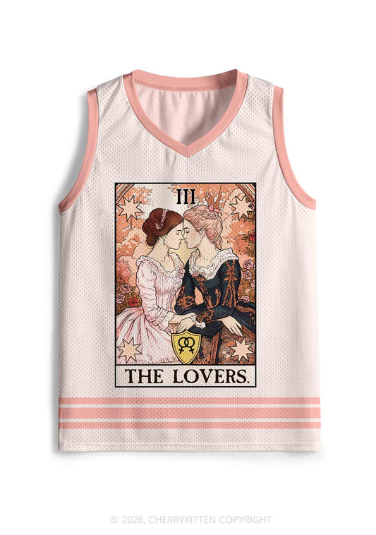 Victorian Rose Lesbian Pride Y2K Sport Jersey Tank Cherrykitten