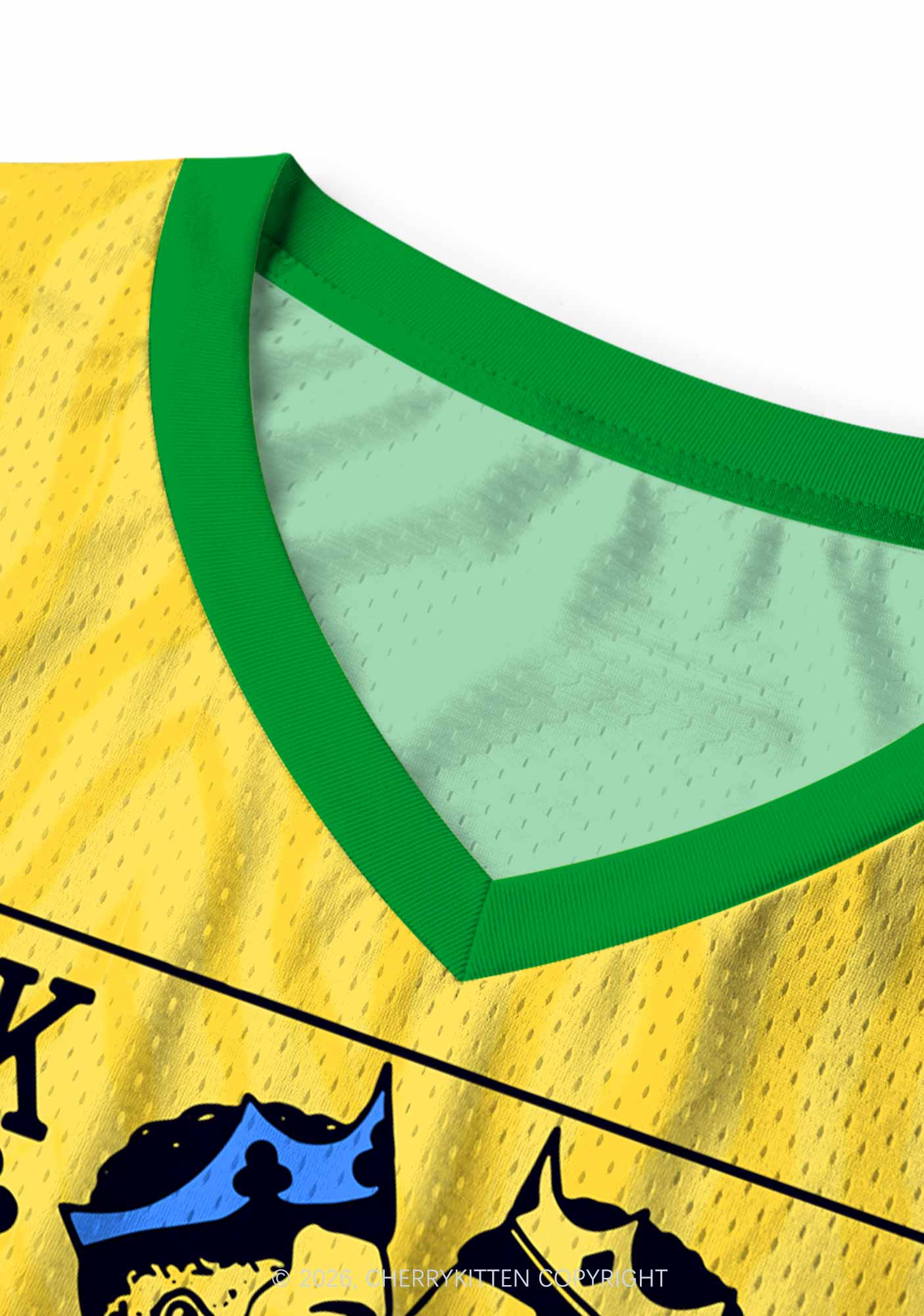 Yellow Gay King Pride Y2K Sport Jersey Tank Cherrykitten