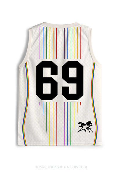 Gods Favorite Fag Rainbow Stripes Pride Y2K Sport Jersey Tank Cherrykitten