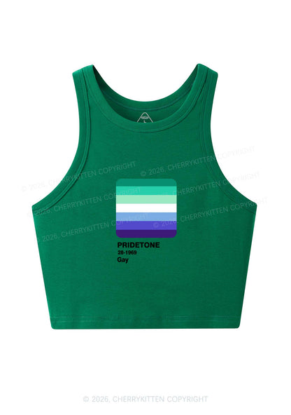 Pridetone Gay Pride Y2K Crop Tank Top Cherrykitten