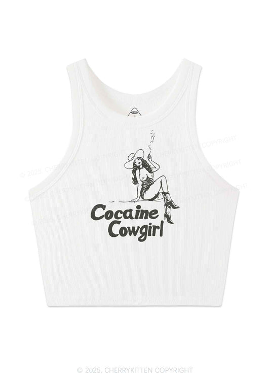Cola Cowgirl Y2K Crop Tank Top Cherrykitten