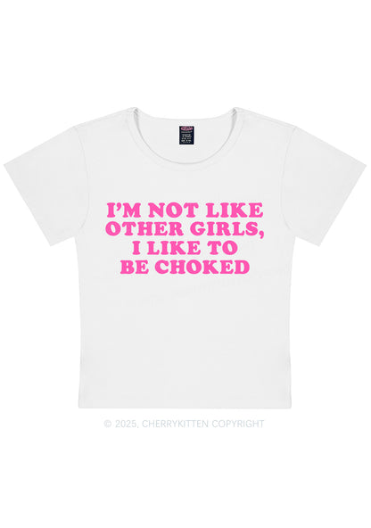 I Like To Be Choked Y2K Baby Tee Cherrykitten
