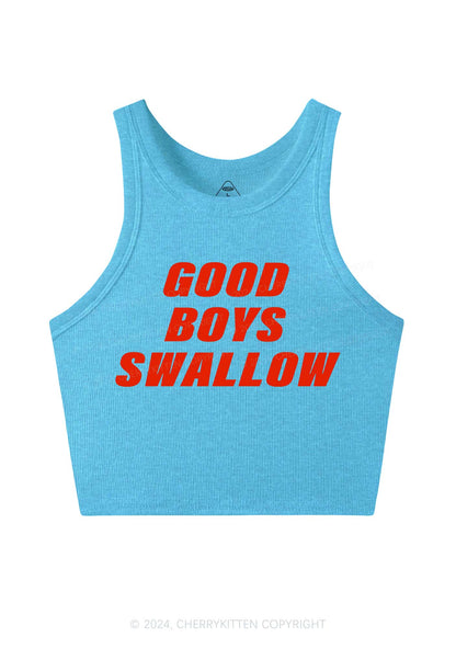 Good Boys Swallow Y2K Crop Tank Top Cherrykitten